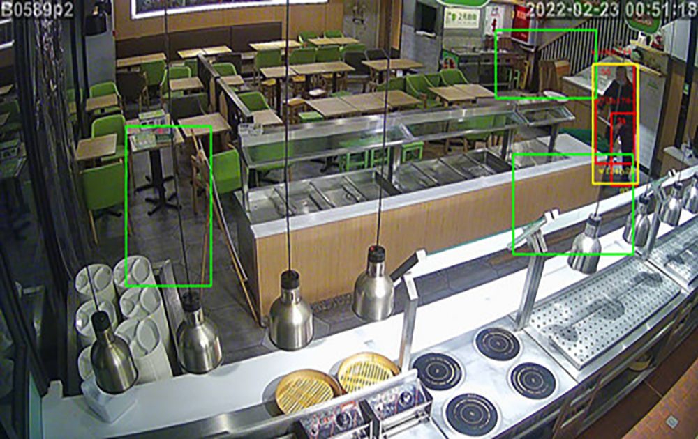 大米先生连锁餐饮店AI视频联网报警系统安装项目